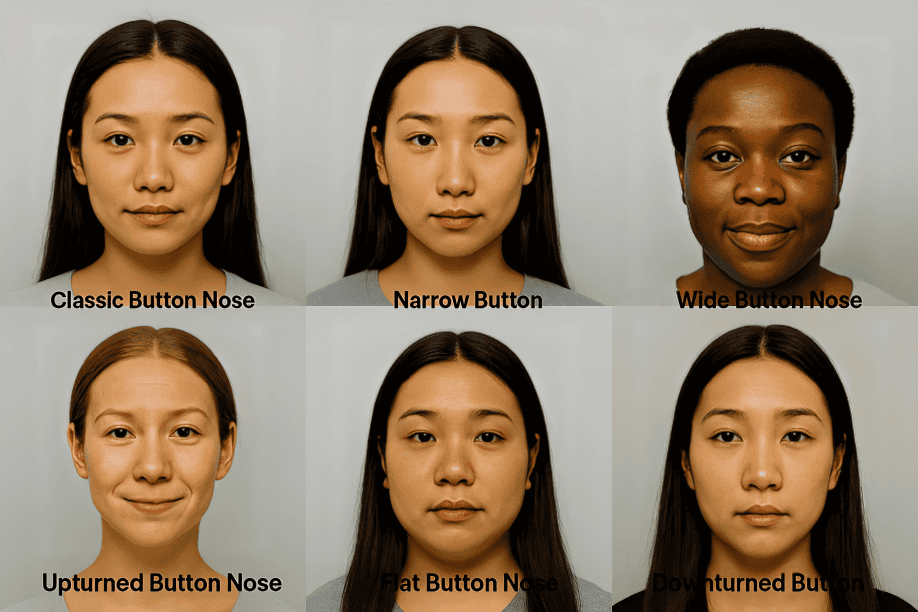 Different types of button noses