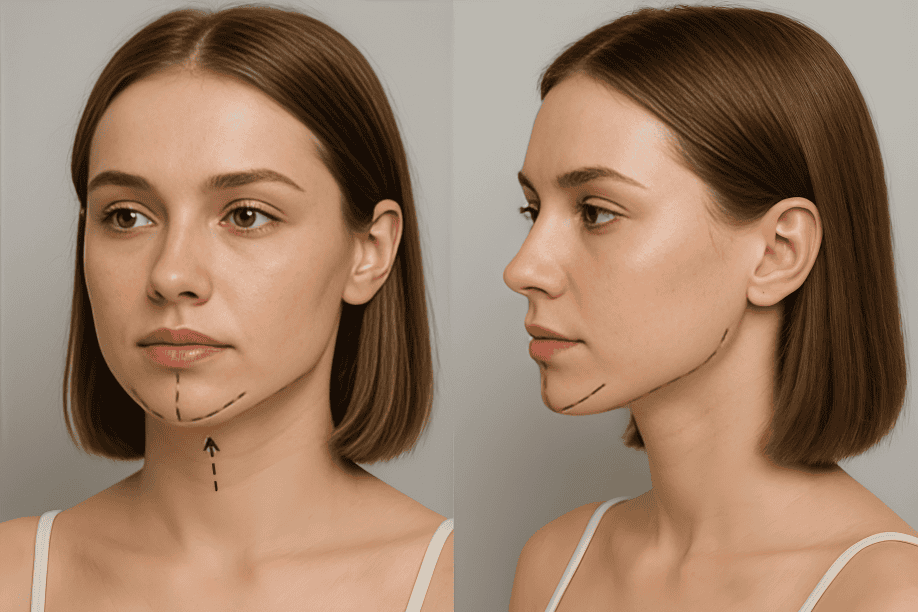 How chin reduction or chin shaving surgery changes the face