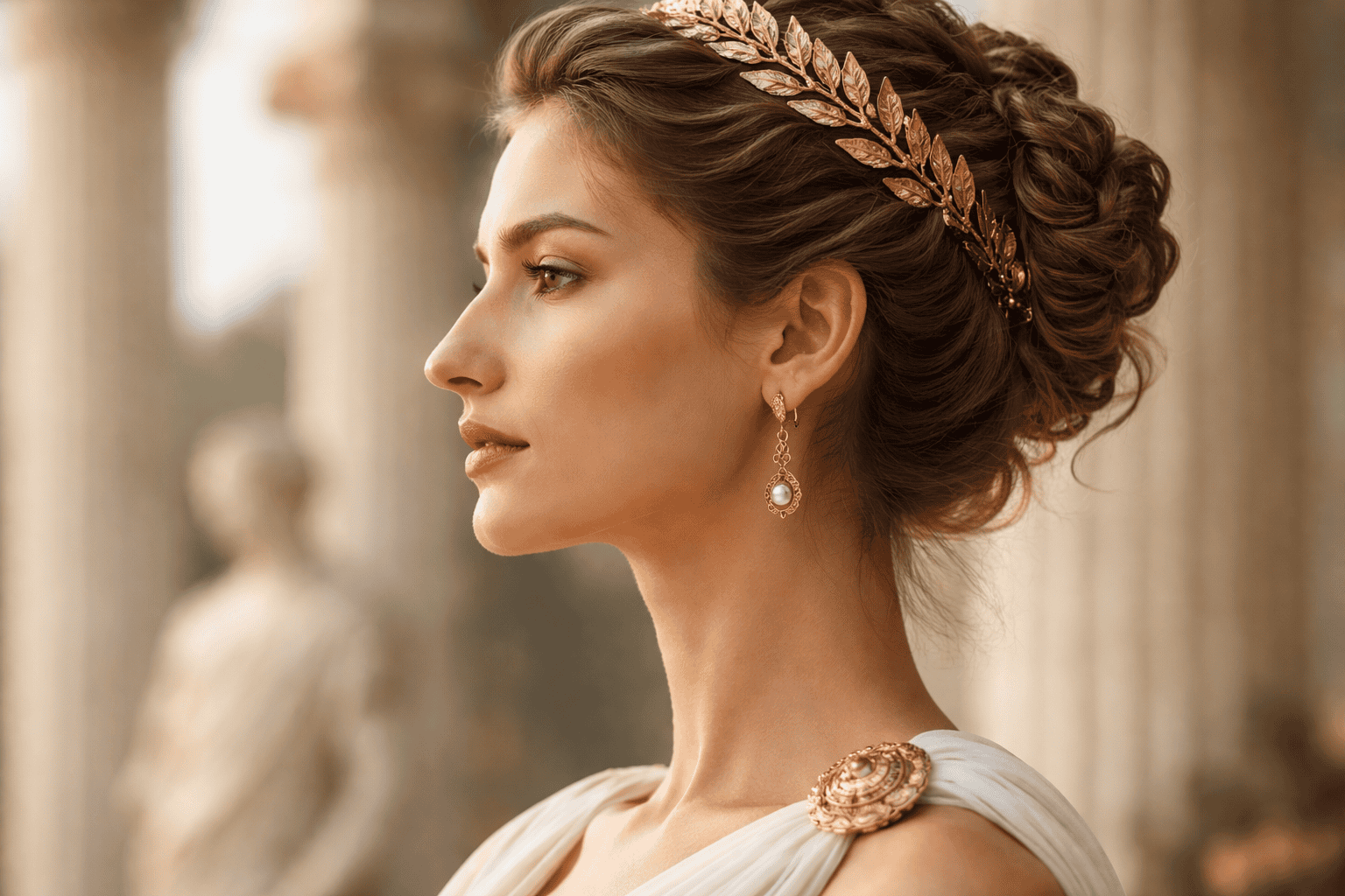 Attractive female Greek Nose