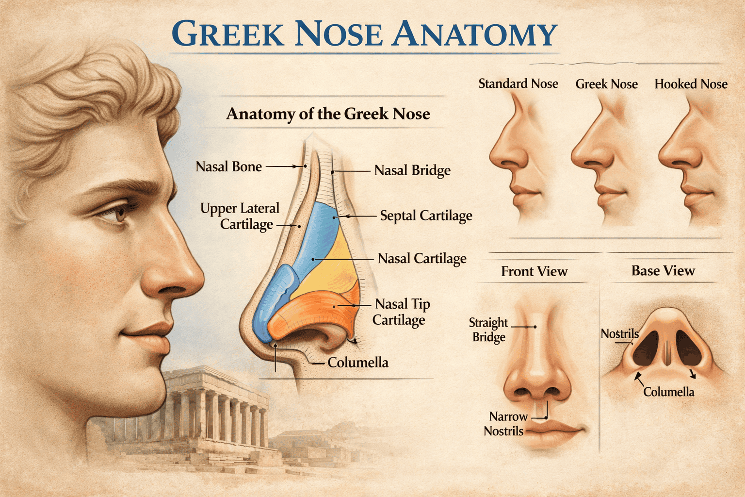 The anatomy of greek nose shape